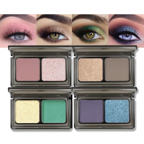 AMY'S DIARY 2-Color Eyeshadow Palette Set – Shimmer & Matte