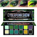 Afflano Multichrome Green Eyeshadow Palette - Color-Shifting Chrome