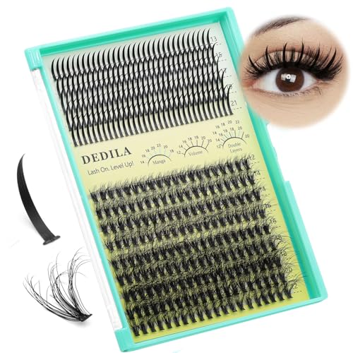 30D Cluster Lash Extensions D Curl 12-22mm Natural Spiky