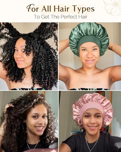 Satin Sleep Bonnet for Women Hair Care
