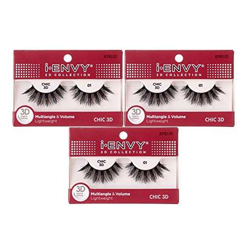 i•ENVY 3D False Eyelashes - 3 Pairs Multi-Angle Volume