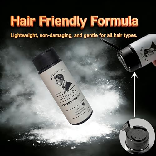 KELUAL DS Hair Texture Powder for Men - 1 Pack, Volumizing, Strong Hold, Non-Greasy Finish