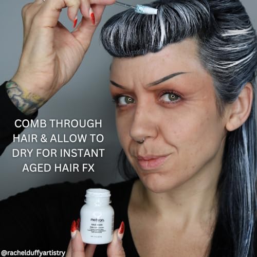 Mehron Makeup Hair White | Washable White Hair Dye | Temporary Hair Color for Theatre, Cosplay, & Halloween 4.5 oz (133 ml)