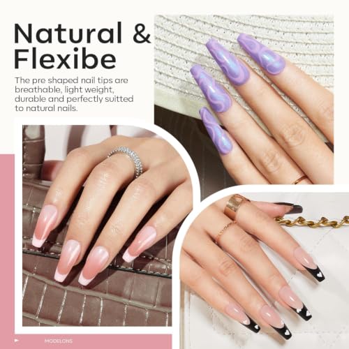 Modelones A9 Wired Long Coffin UV Nail Light & Gel Nail Kit for Salon at Home