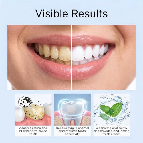 Niacinamide Foaming Toothpaste with Charcoal - Whitening, Fresh Mint, 1pc