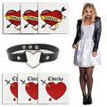 Bride & Tiffany Heart Temporary Tattoos with Necklace