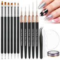 Artdone Nail Art Striping Tape Kit with Liner Brushes & Tools