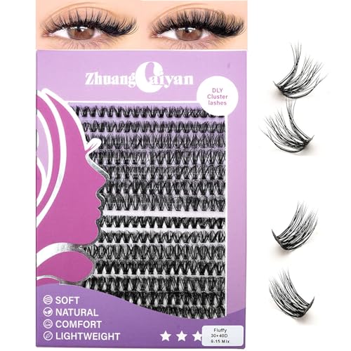 Eyelash Extension Kit 280pcs Cluster Lashes 9-15mm Mixed
