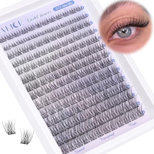 Natural Wispy Lash Clusters - 168pcs DIY Eyelash Extensions 8-16mm