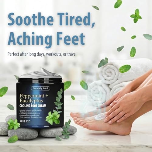 Peppermint Eucalyptus Cooling Foot Cream 8 oz