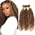 Honey Blonde Water Wave Human Hair Bundles - 18, 20, 22 Inch