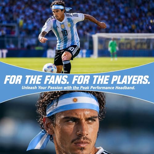 World Cup 2026 Flag Tie Headband - Breathable Soccer Fan Sweatband