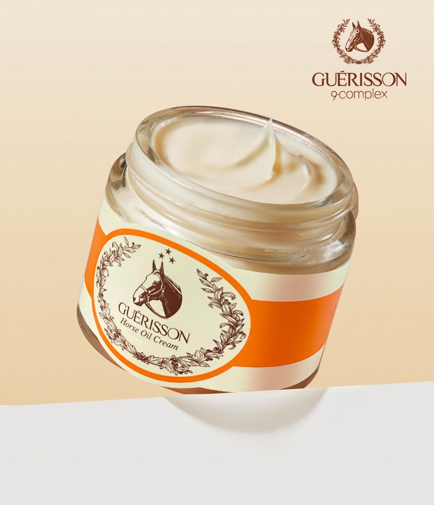 GUERISSON 9 Complex Cream 2.0oz (70g), Moisture Cream, K Beauty Skin Care, Lifting Skincare, Horse Oil Rejuvenating, Skin Moisturizer, Moisturizing Face Cream,Claires Korea