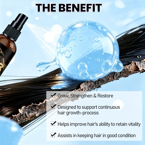 Minoxidil Hair Growth Spray for Men & Women - 3 Pack, 5% Solution for Thinning Hair