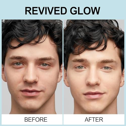 JVR Mens Face Moisturizer, Anti Aging Moisturizing Cream, Lightweight Face Moisturizer For Men Anti Wrinkle Mens Face Lotion Day & Night with Caffeine, Niacinamide, Facial Skin Care 1.7 oz