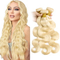 613 Blonde Body Wave Human Hair Bundles - 12 to 16 inch