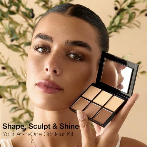 Palladio Definer Contour & Highlight Palette — 6-SHade Matte-Satin Powder