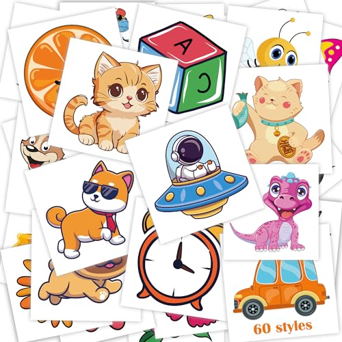 Temporary Tattoo for Kids - 60 Styles Party Favors