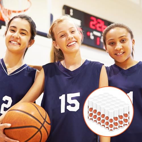 24 Pcs Basketball Lip Balm Bulk for Team Gifts Sports Moisturizing Jasmine Taste Lipstick Basketball Party Favors for Women Players Sports Teachers Fans Birthday Party Supplies