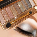 9 Colors Glitter Eyeshadow Palette - Shimmer Sparkle Makeup
