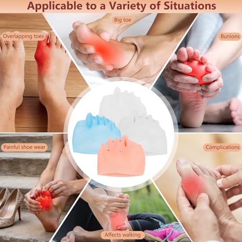 Silicone Toe Spacers 4 Pairs - Medical Grade Gel Separators