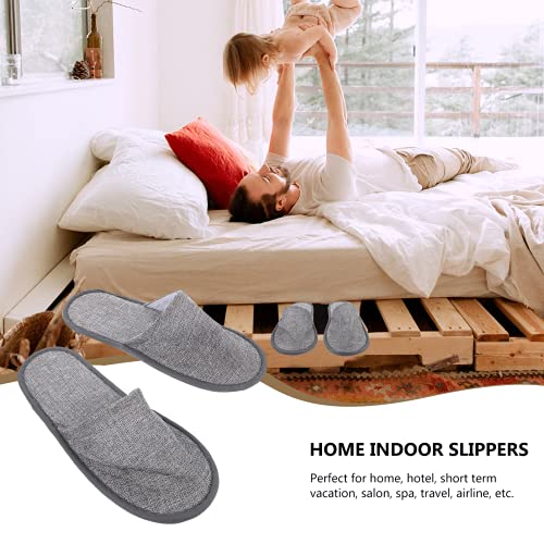 Ciieeo Disposable Hotel Slippers Non-Slip Foldable Portable Slippers for Home Spa Travel Lightweight Breathable Summer Use