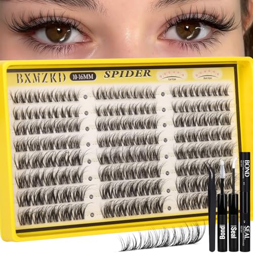 Spider Lash Clusters Kit D Curly 10-16MM Wispy Eyelash Extensions