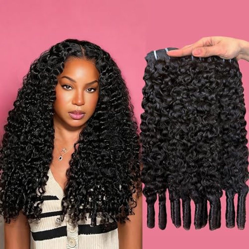 Burmese Curly Human Hair Bundles 18 20 22 Inch 12A