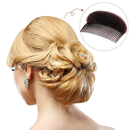 WILLBOND 14 Pcs Hair Bump Volume Bases & Bun Makers Set
