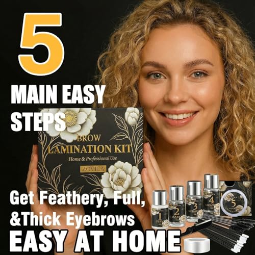 Brow Lamination Kit ? DIY Eyebrow Lamination Kit for Salon-Quality Results at Home, Instant Brow Lift for Fuller, Thicker, More Beautiful Brows, Easy to Use for Professionals & Beginners