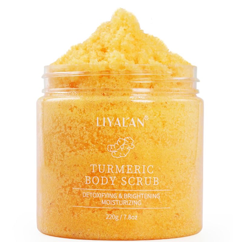 Liyalan Turmeric Body Scrub with Shea Butter - 7.8oz