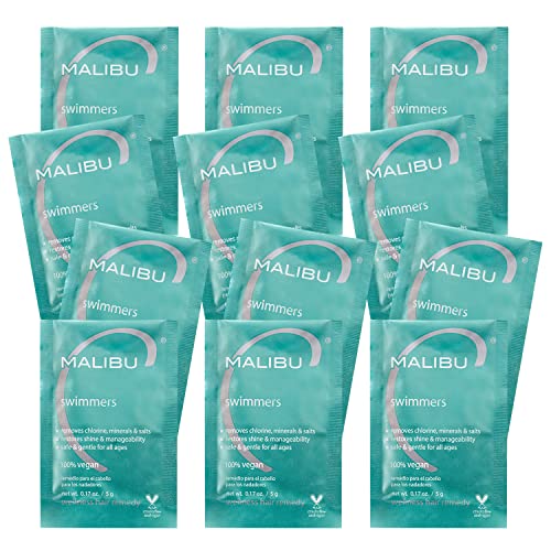 Malibu C Swimmers Wellness Hair Remedy - Prevents and Protects Hair Discoloration from Chlorine & Pool Elements - Hydrating Vitamin C Complex for Healthier Hair