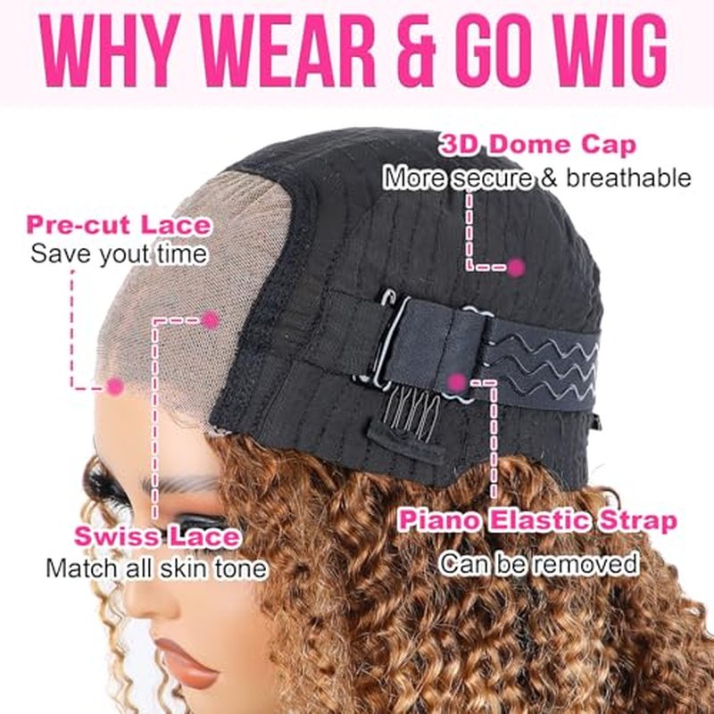 12 Inch Glueless Bob Wig Water Wave Human Hair 200% Density