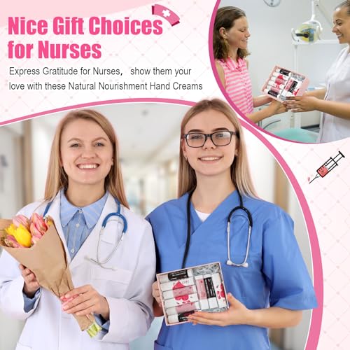 Dansib Nurse Gifts Bulk for Women Lip Balm Set for Nurse Graduation Appreciation Gifts Lip Balm Contains Vitamin E and Coconut Oil for Moisturizing Lip Care, 6 Flavors(24 Pcs)