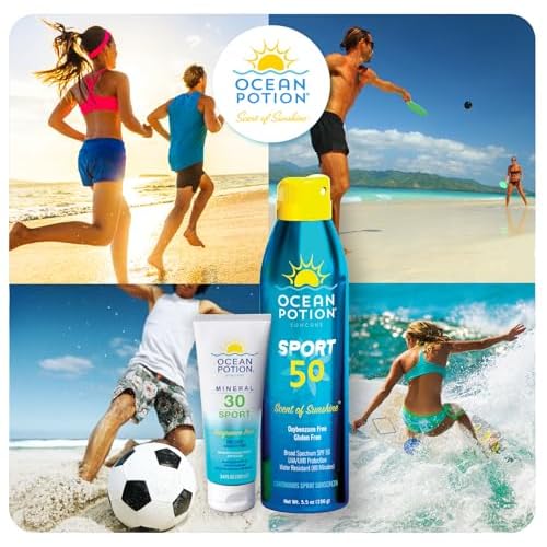 Ocean Potion Sunscreen Body Lotion Mineral Sport SPF#30 3.4oz Lotion - Mineral Formula