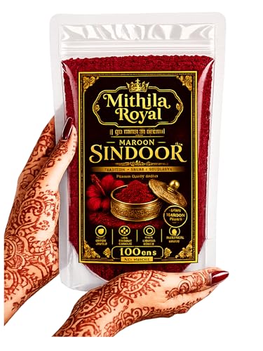 Maroon Sindoor Powder for Women | Organic Kumkum Compact