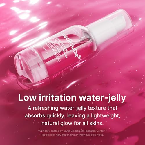 medicube PDRN Pink Collagen Glow Jelly Serum | Lightweight Water-Jelly For Plump & Supple Skin | Radiance & Elasticity Care with PDRN, Collagen, Niacinamide | Korean Skin Care 1.01 fl.oz