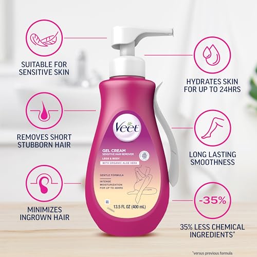 Veet Sensitive Skin Hair Removal Cream for Women - 13.5 FL OZ