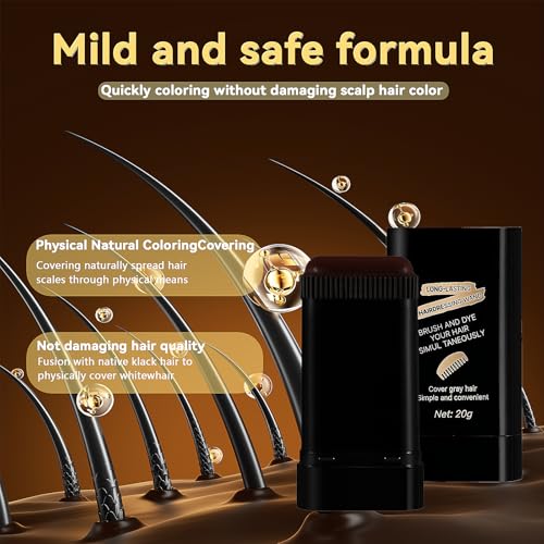 2-in-1 Hair Color Stick & Comb - Instant Gray Coverage