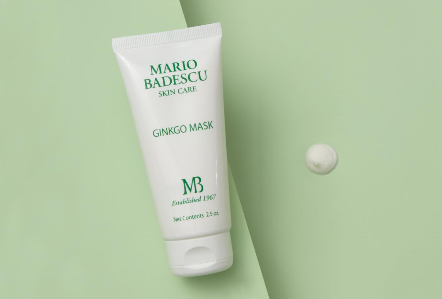 Mario Badescu Ginkgo Mask, Hydrating Skin Care Face Mask for Men and Women with Shea Butter and Vitamin E, Nourishing Facial Mask for Softer, Smoother, Radiant Complexion, 2.5 Oz