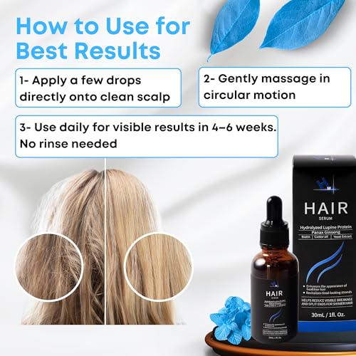 Vegan Hair Growth Serum with Biotin & Plant Proteins