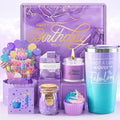 Birthday Spa Gift Basket for Women - Bath Set with Wine Tumbler