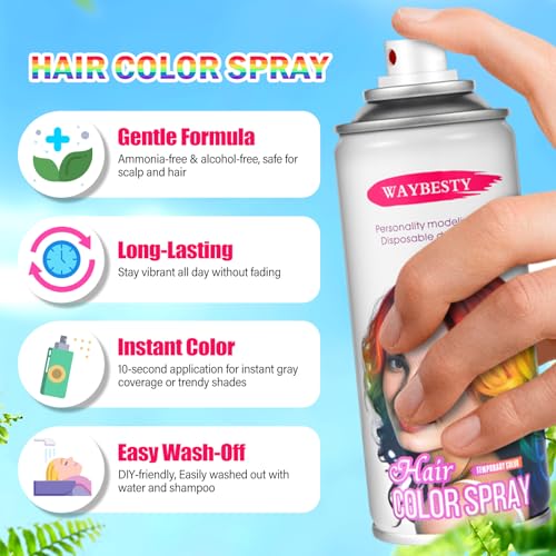 Orange Temporary Hair Color Spray – 120ml, Washable