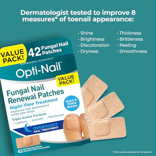 Opti-Nail Fungal Nail Renewal Patches - Overnight Treatment (42 Count)