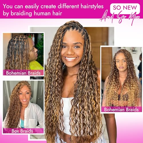 Human Braiding Hair Deep Wave 16 Inch 100g - Boho Curly