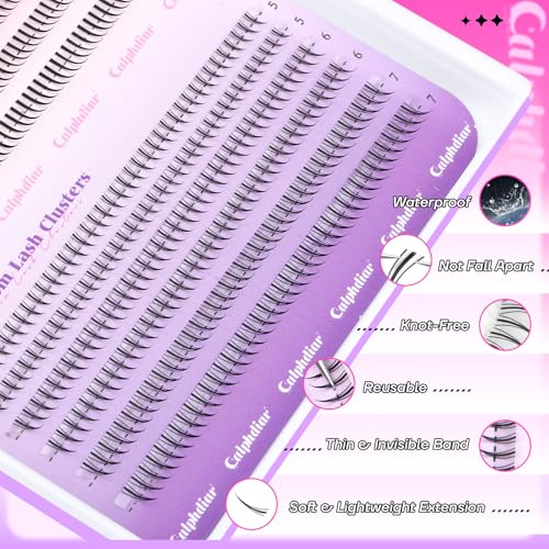 Bottom Lash Clusters 552pcs 5-7mm Natural Lower Eyelash Extensions