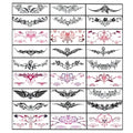 28 Sheets Sexy Temporary Tattoos Stickers Abdomen Waist Waterproof Tattoo Stickers Women Ideal Bachelorette Party Tattoos,for Women Temporary Fake Body Tattoos