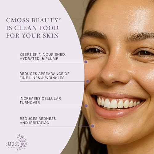 Sea Moss Infused Pressed Serum Concentrate with Hyaluronic Acid, Oil-Free, Vegetable Ceramides, and Vitamins A,C,E to Plump and Tighten Skin