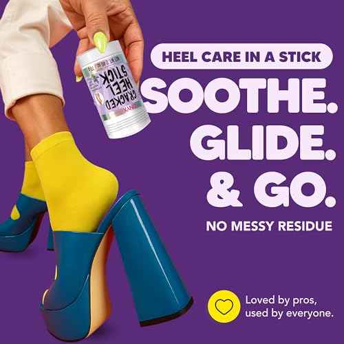 Onyx Professional Cracked Heel Repair Balm Stick, Lavender Scent, 1 Pack - Dry Heels Dry Cracked Feet Treatment, Moisturizing Heel Balm Rolls On, No Mess Like Foot Cream or Foot Lotion