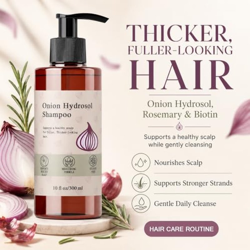 Onion Hydrosol Shampoo for Hair Growth with Rosemary & Biotin